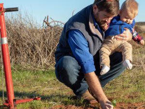 Eurardy Reserve planting with child