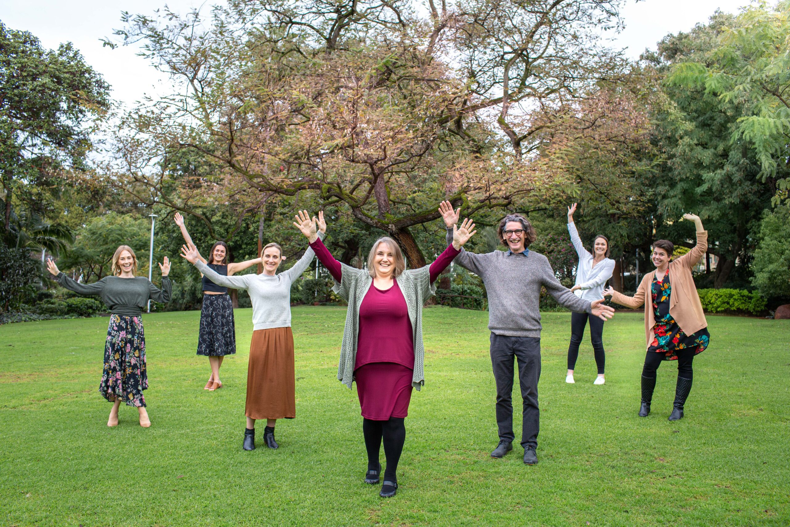 Carbon Positive Australia Team fun outside