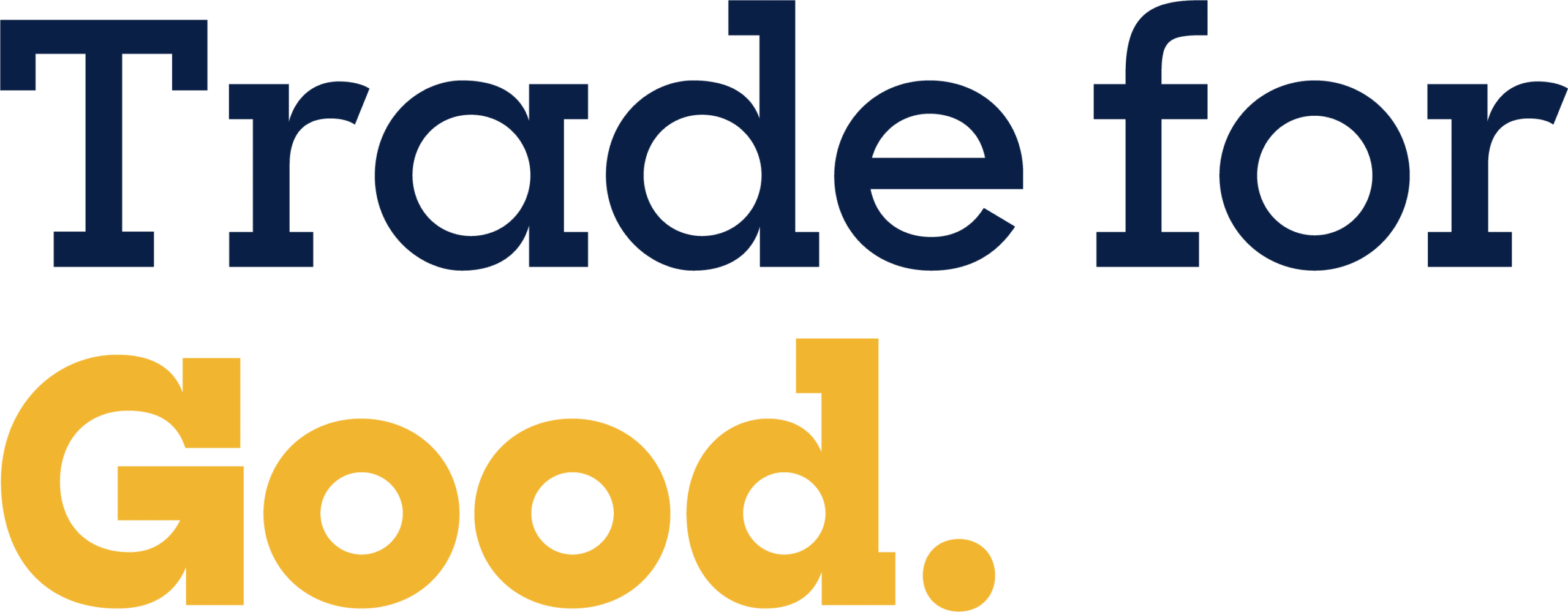 Logo reading Trade for Good