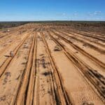 Ripped lines ready for planting in yellow soils